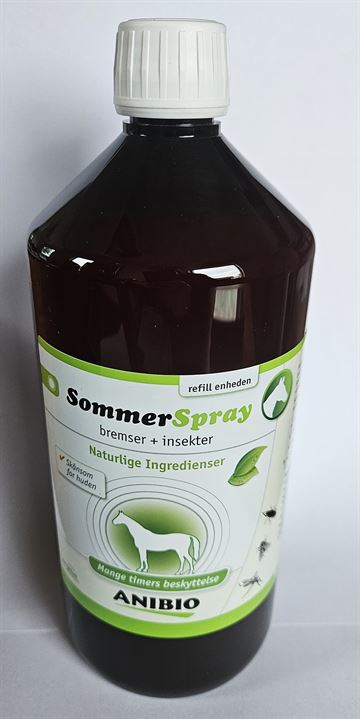 ANIBIO Sommerspray, Refill uden spray hoved 1000 ml.